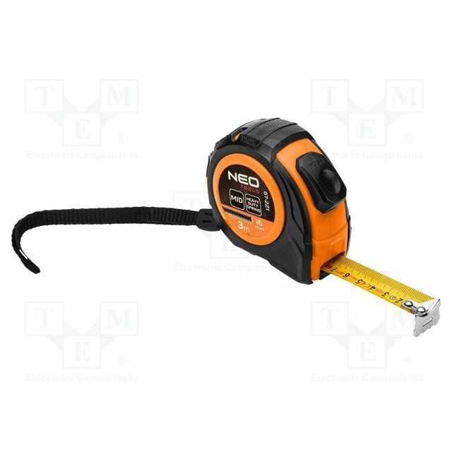 NEO TOOLS Measuring tape; L: 3m