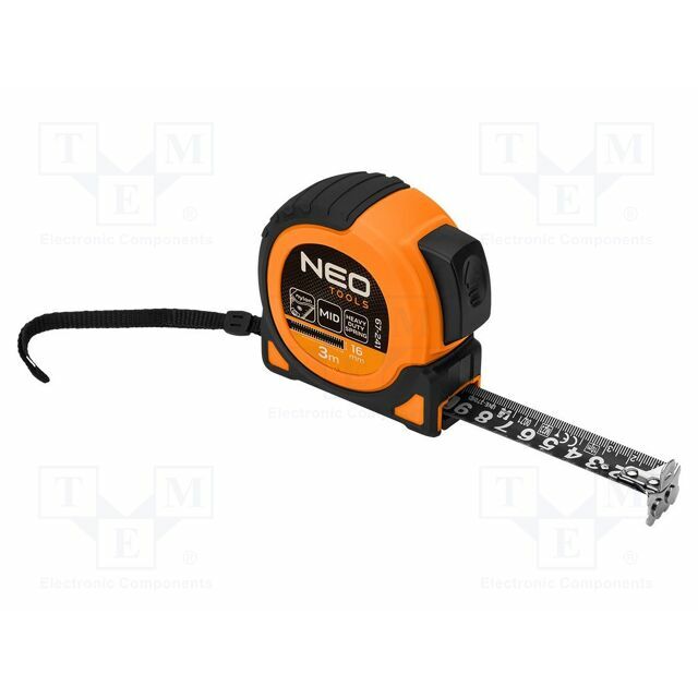 NEO TOOLS Measuring tape; L: 3m