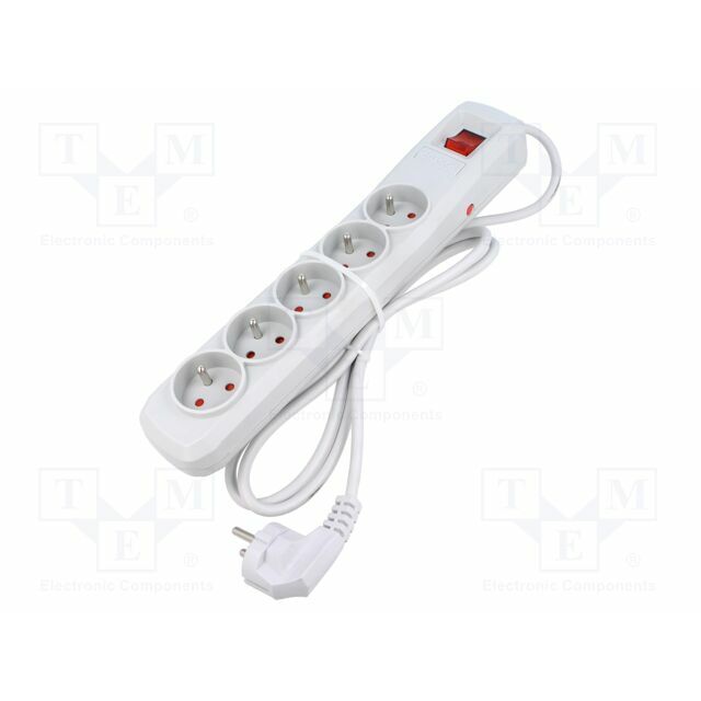 ARCON Plug socket strip: protective; Sockets: