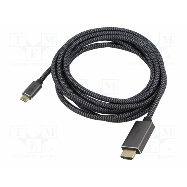 Cable; HDMI plug,USB C plug