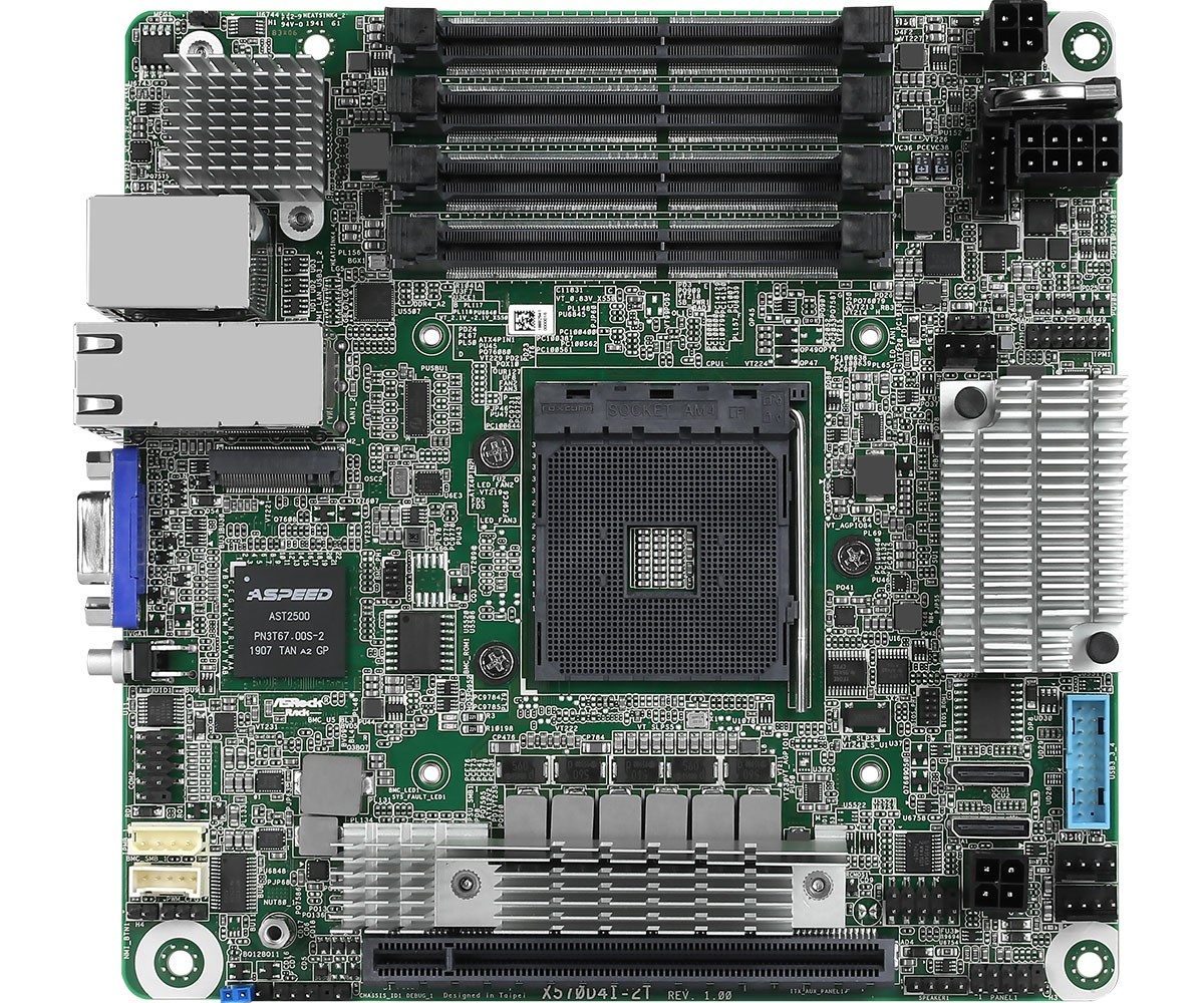 Asrock X570D4I-2T motherboard AMD X570 Socket