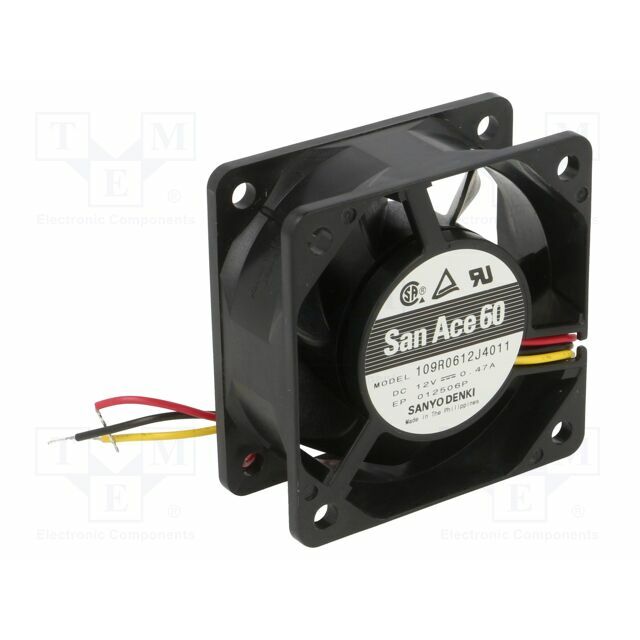 SANYO DENKI Fan: DC; 60x60x25mm; axial