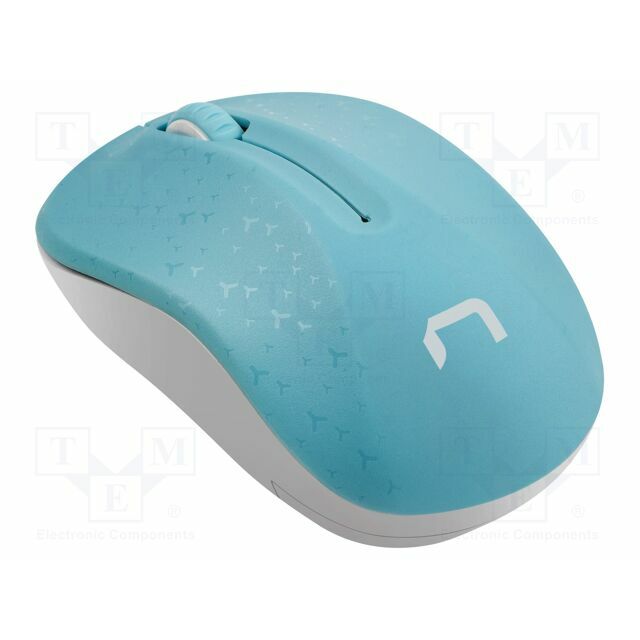 NATEC Mouse; TOUCAN; white,blue; USB