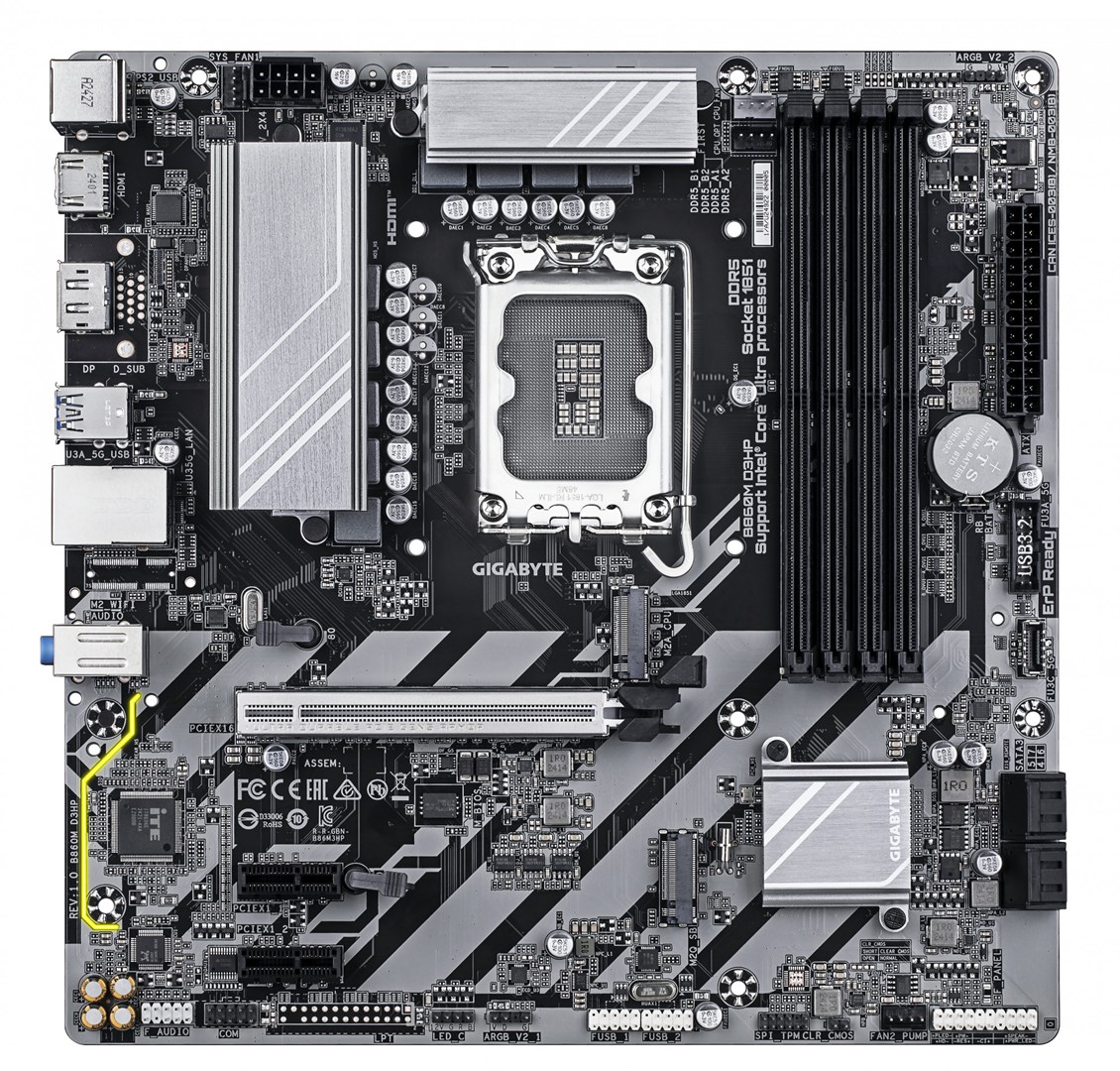 GIGABYTE B860M D3HP mātesplate — Intel