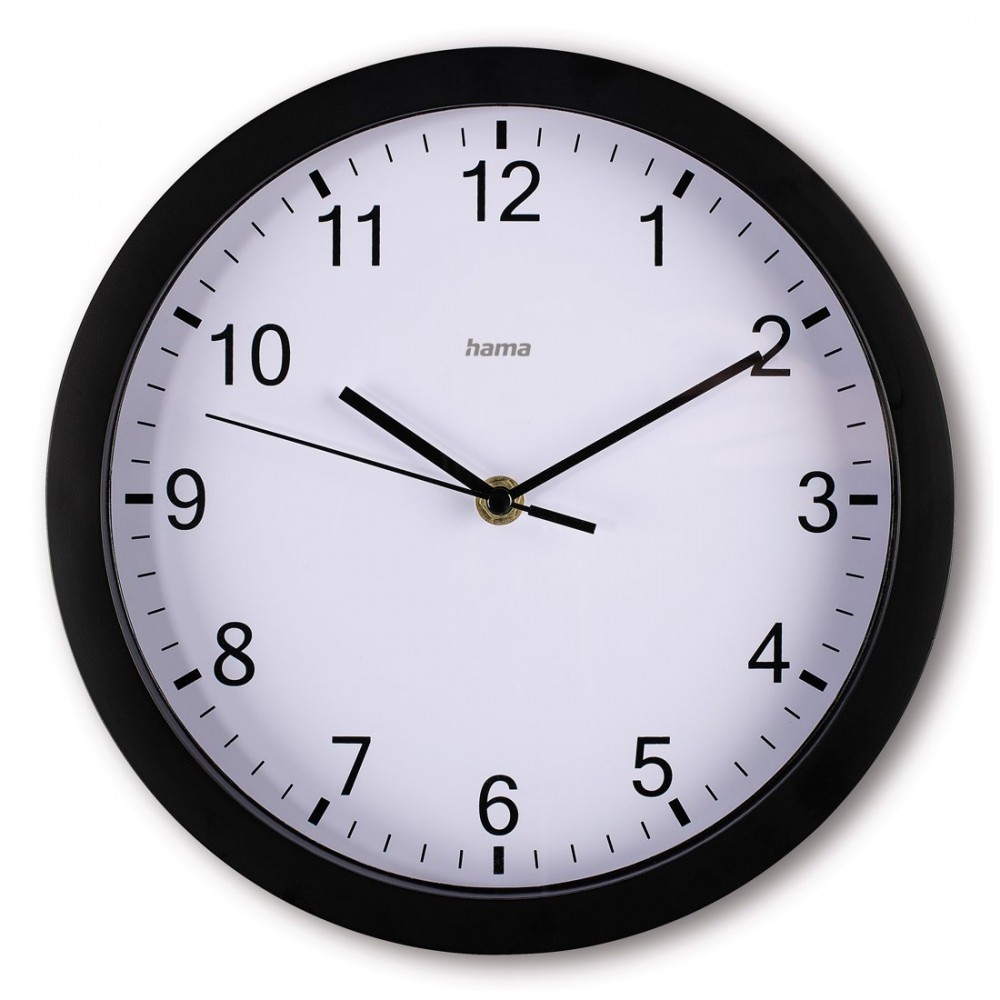 HAMA elba wall clock 25cm black