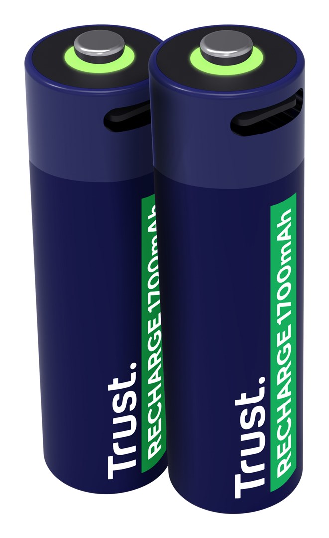 Baterijas Trust USB-C Rechargeable AA Batteries