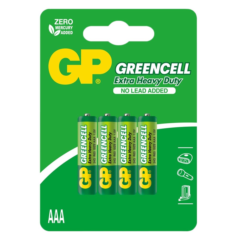 GP GreenCell cinka oglekļa baterijas 4