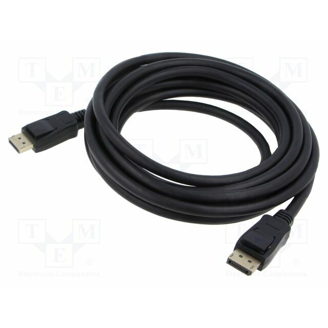 Cable; DisplayPort plug,both sides; PVC