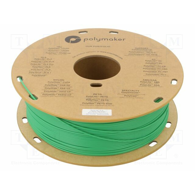 POLYMAKER Filament: PLA; 1.75mm; green
