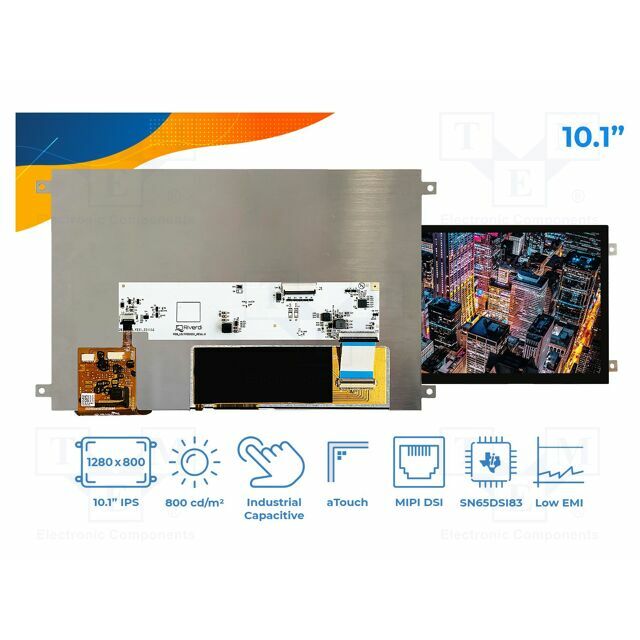 RIVERDI Display: TFT; 10.1"; 1280x800