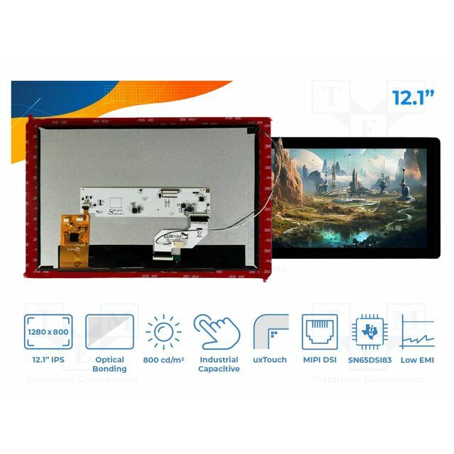 RIVERDI Display: TFT; 12.1"; 1280x800