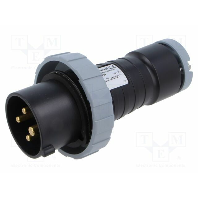 AMPHENOL Connector: AC supply 3-phase; plug