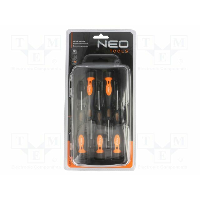 NEO TOOLS Screwdriver: universal-set; Phillips,slot