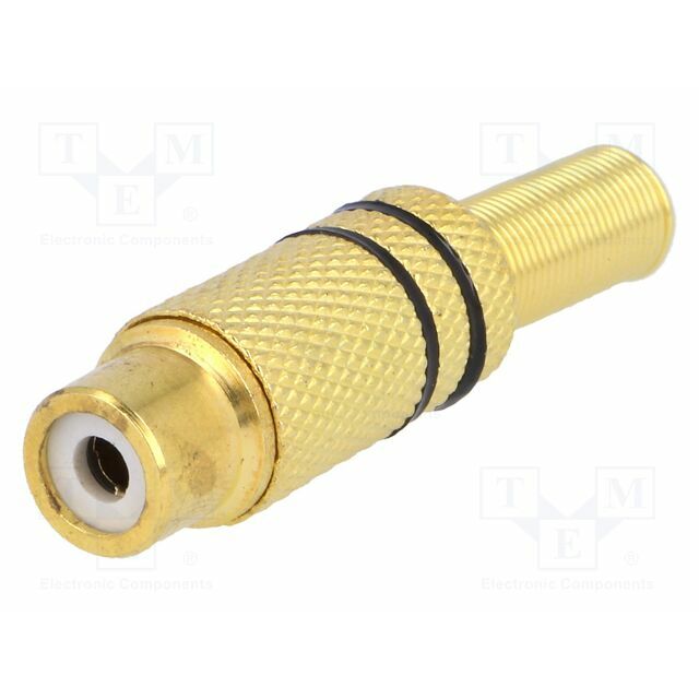 NINIGI Connector: RCA; plug; female; with