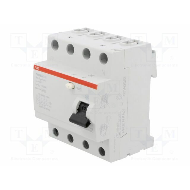 ABB RCD breaker; Inom: 63A; Ires: