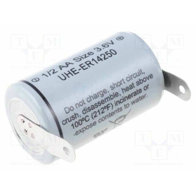 ULTRALIFE Battery: lithium; 1/2AA; 3.6V