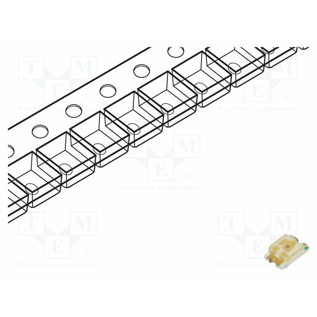DIALIGHT LED; red-orange; SMD; 0805; 120÷260mcd