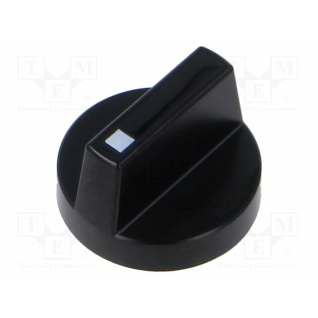 EAO Knob; black; plastic; Ø18mm |