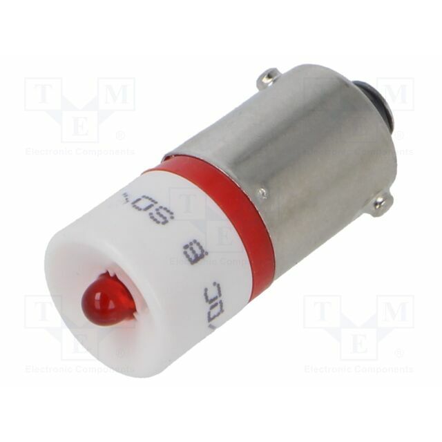 EAO LED lamp; BA9S; red; 24VDC
