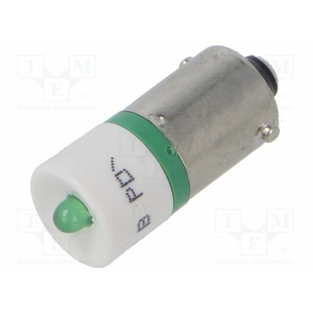EAO LED lamp; BA9S; green; 24VDC