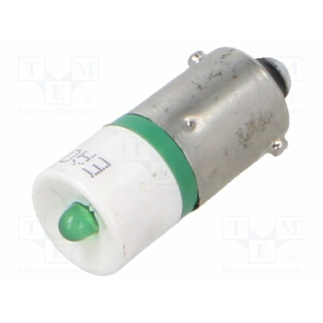 EAO LED lamp; BA9S; green; 28VDC