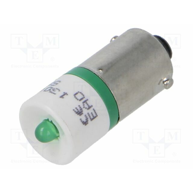 EAO LED lamp; BA9S; green; 130VAC
