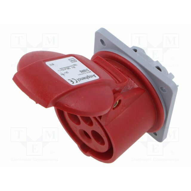AMPHENOL Connector: AC supply 3-phase; socket