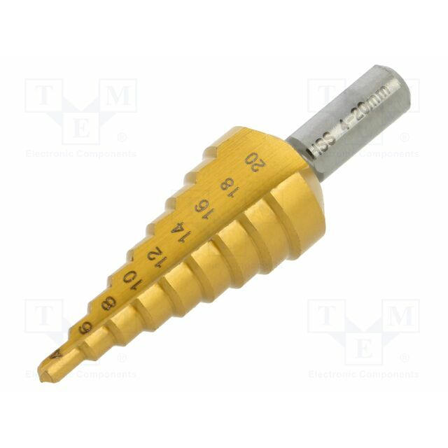 Drill bit; step,multistep; Ø: 4÷20mm