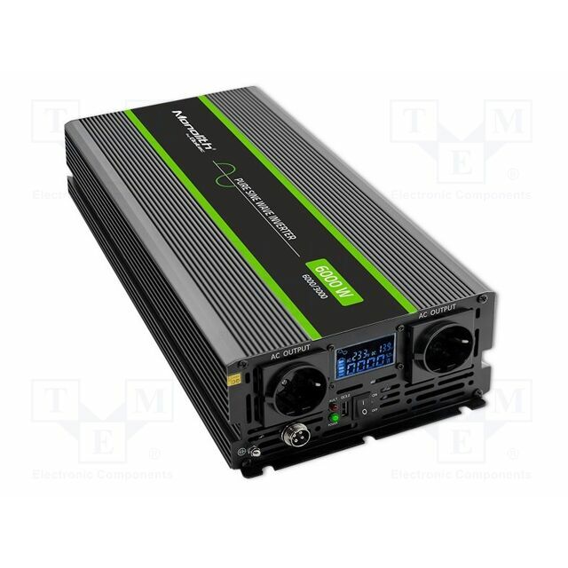 Converter: DC/AC; 3kW; Uout: 230VAC; 24VDC