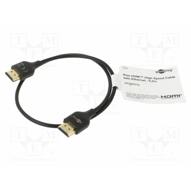 Cable; HDMI plug,both sides; 0