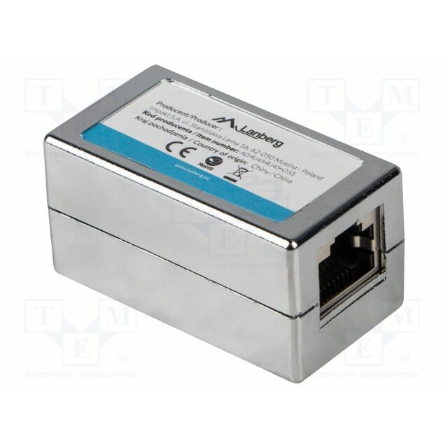 LANBERG RJ 45 coupler; RJ45 socket