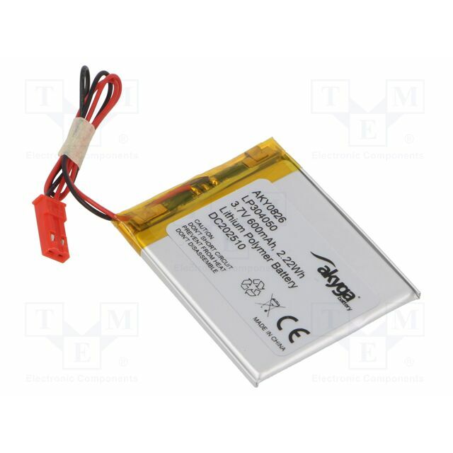 AKYGA BATTERY Re-battery: Li-Po; 600mAh; 3