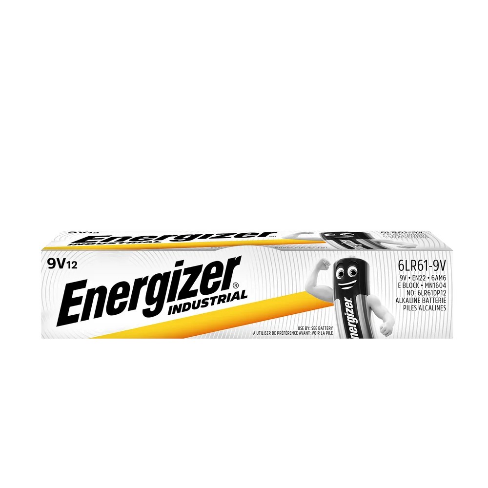 ENERGIZER Battery Alkaline Industrial 9V /12pcs