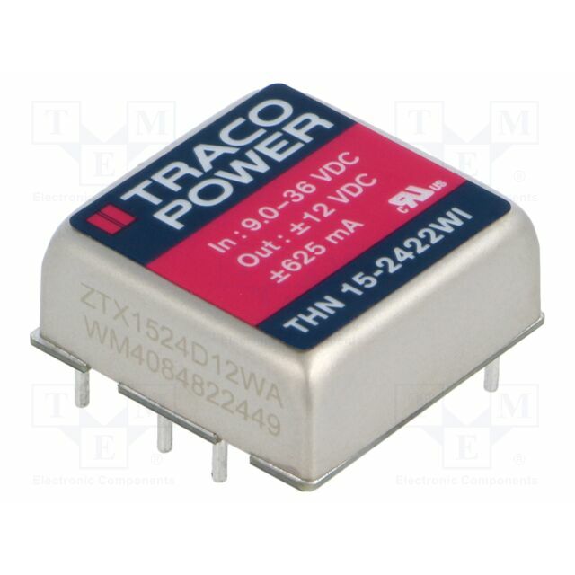 TRACO POWER Converter: DC/DC; 15W; Uin: