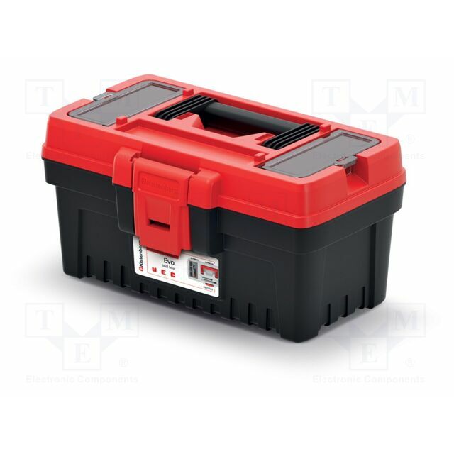 KISTENBERG Chest; tool case; black-red; polymer