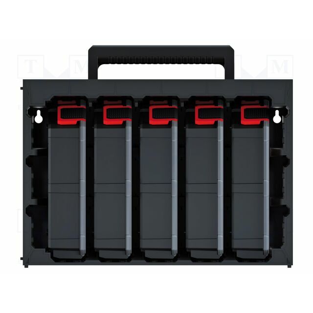 KISTENBERG Set with containers; black; TAGERCASE