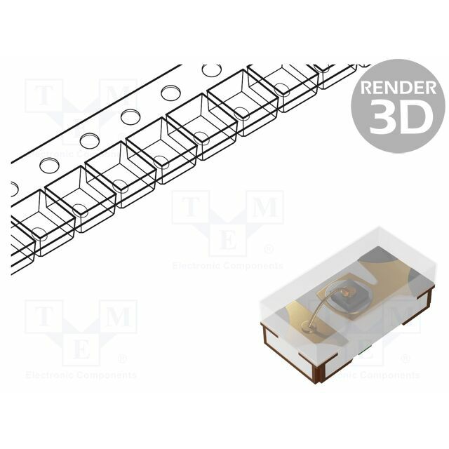 KINGBRIGHT ELECTRONIC LED; orange; SMD; 60÷150mcd
