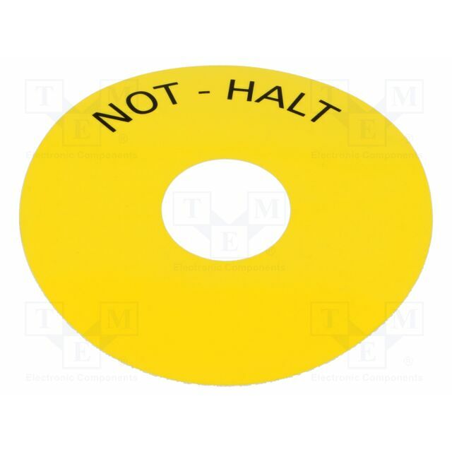 SIEMENS Warning plate; 22mm; 3SU1.5