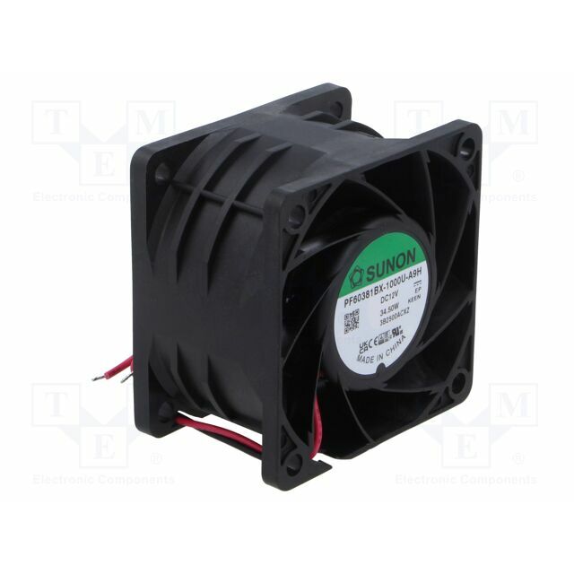 SUNON Fan: DC; 60x60x38mm; axial; 12VDC