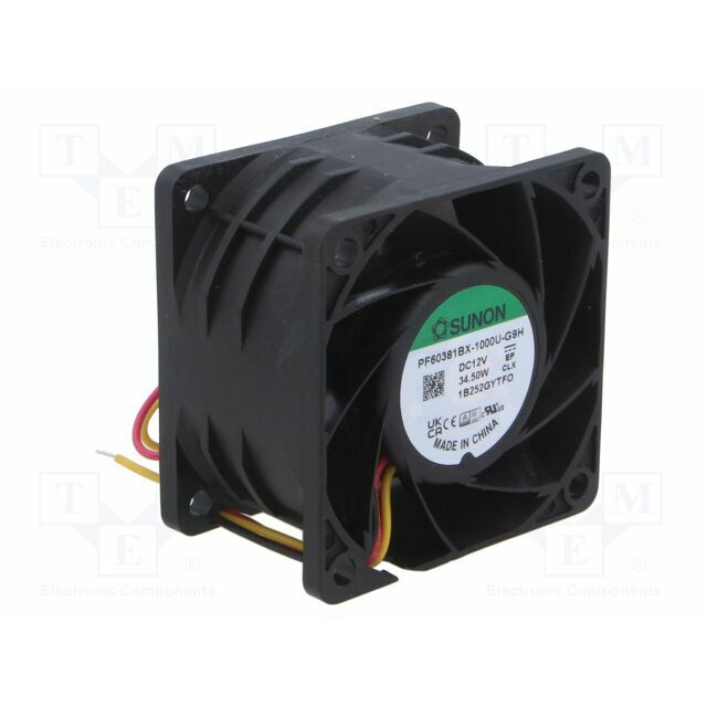 SUNON Fan: DC; 60x60x38mm; axial; 12VDC