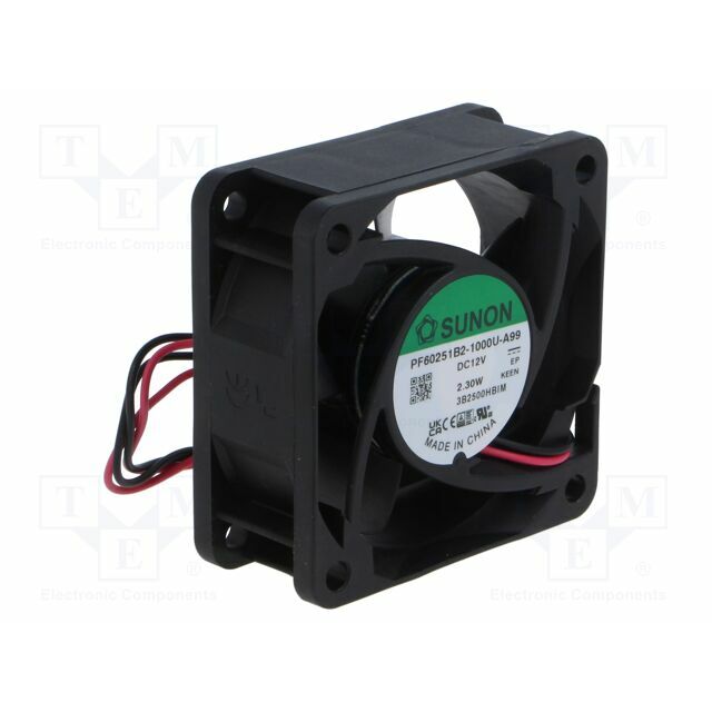 SUNON Fan: DC; 60x60x25mm; axial; 12VDC