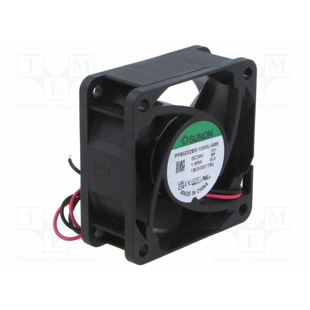 SUNON Fan: DC; 60x60x25mm; axial; 24VDC