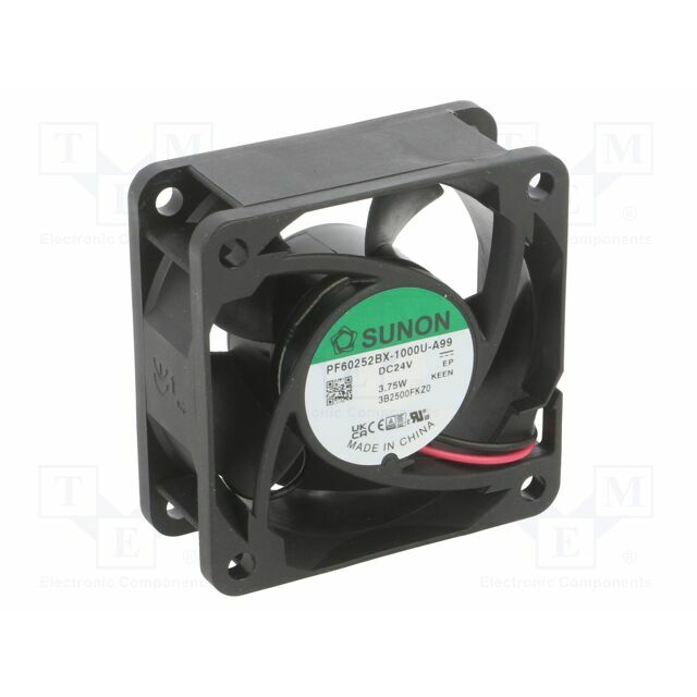 SUNON Fan: DC; 60x60x25mm; axial; 24VDC