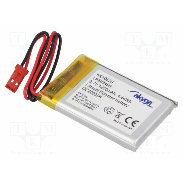 AKYGA BATTERY Re-battery: Li-Po; 1200mAh; 3