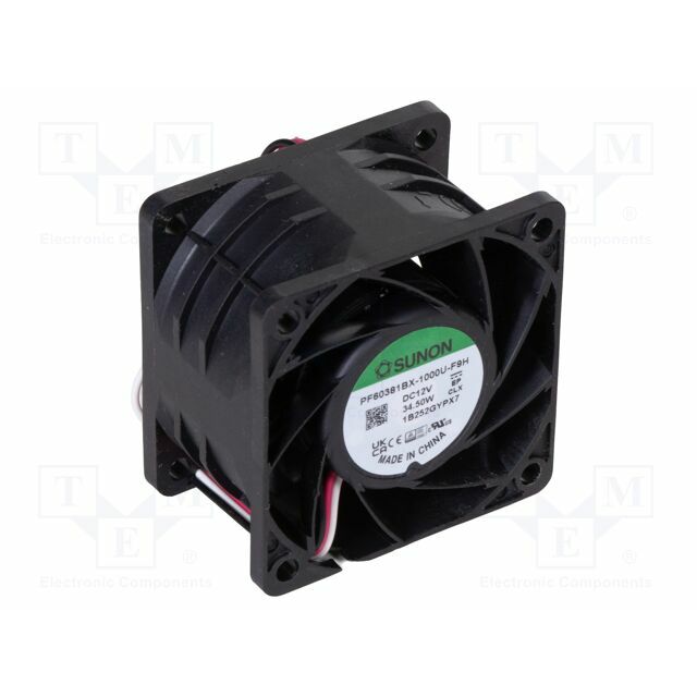SUNON Fan: DC; 60x60x38mm; axial; 12VDC