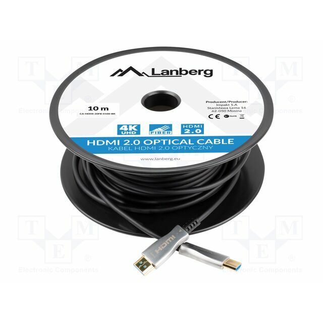 LANBERG Cable; HDMI plug,both sides