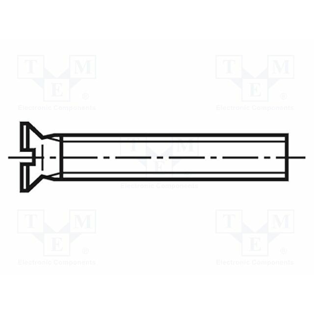 BOSSARD Screw; M3; M3x12; 0.5