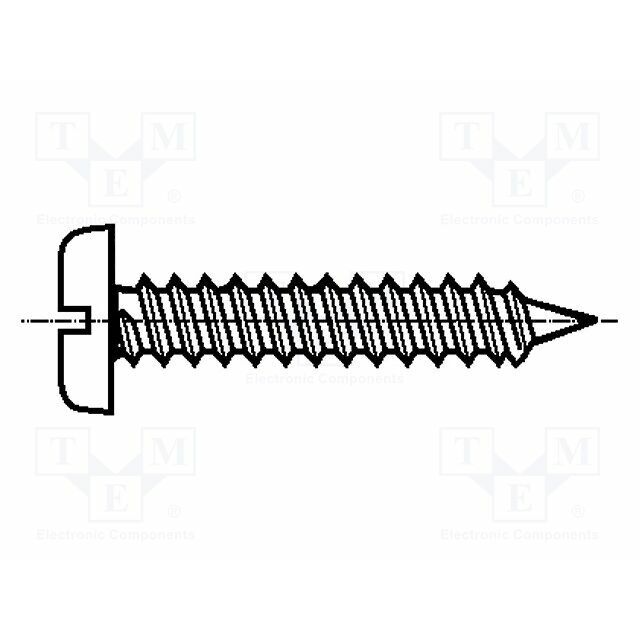 BOSSARD Screw; 3.9x9.5; Head: