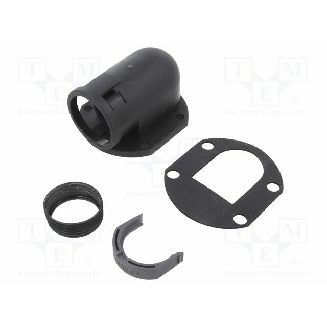 90° angled connector; polyamide 6; PMAFIX