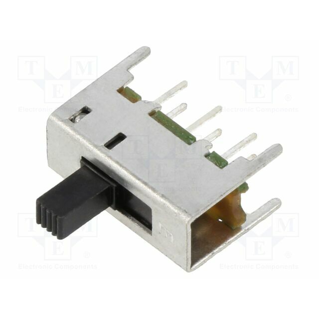 E-SWITCH Switch: slide; Pos: 2; DPDT